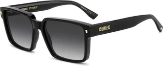 Dsquared2 Sunglasses, male, Black, Size: 58 MM D2 0202/G/S Sunglasses