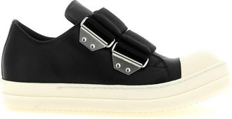 Rick Owens Black Leather Sneakers