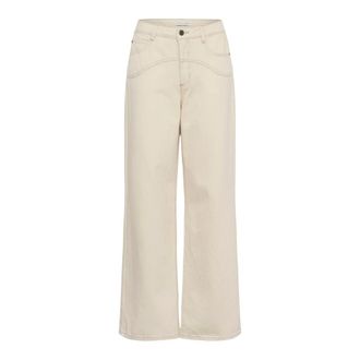 Kaffe Catharina Wide Jeans - - Jeans - Donna - Beige - M