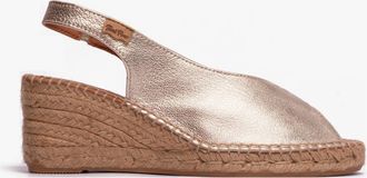 Toni Pons LAILA-P Womens Espadrille Platinum - Silver - Size UK 4