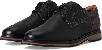 Clarks Monahan Plain Mens Lace-up Boots Black Leather : 10.5 D - Medium, Synthetic