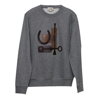Hermès Her-Mes Sports Series Round Neck Gray H047850HA76