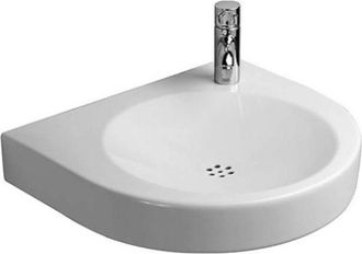 Duravit Duravit - Architec Vital Med Lavabo Sin Rebosadero Con Plataforma Para Grifer&iacute;a 575x520mm 1 Orificio Para Grifer&iacute;a Blanco