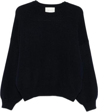 Lisa Yang Veira Sweater - Dames - Cashmere truien - Blauw - M - Kasjmier - Truien & Vesten