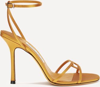 Jimmy Choo London Sandali Leo in raso Woman 37.5