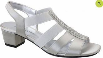 David Tate Womens Eve Sandal In Silver