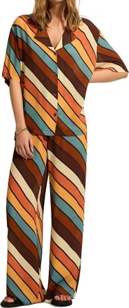 Auguste The Label Cicely Stripe Martha Pant In Multi