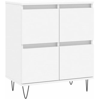 vidaXL Aparador De Madera Contrachapada Blanco 60x35x70 Cm Vidaxl