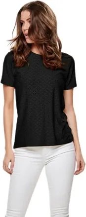Jacqueline de Yong Mujer, Camisetas, Negro, Talla: S