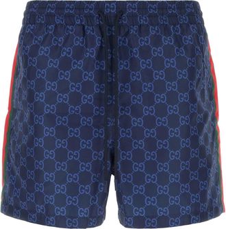 Gucci Printed Polyester Swimming Shorts