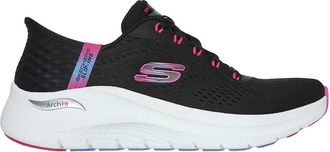 Skechers Dames/Dames Arch Fit 2.0 - Easy Chic Slip-In Trainers (Zwart/Hot-roze)