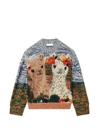 Stella McCartney trui met alpacapatroon