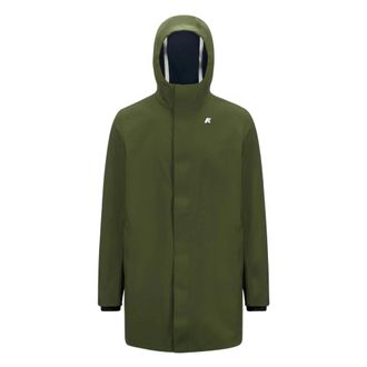 K-Way Marlyn Bonded - Heren - Parka Jassen - Groen - M - Polyester - Jassen