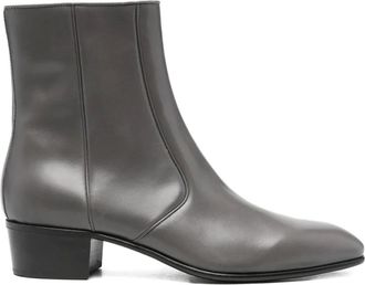 Husbands Leren laarzen - Grijs