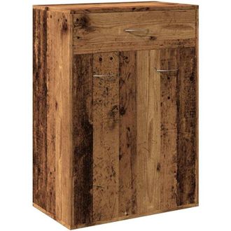 vidaXL Vidaxl - Mueble zapatero madera de ingeniería envejecida 60x35x84 cm