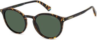 Polaroid Havana Groen Gepolariseerde Zonnebril - unisex - Zonnebrillen - Zwart - 51 MM - Accessoires