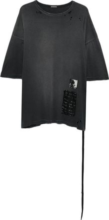 Ann Demeulemeester Distressed Cotton T-shirt