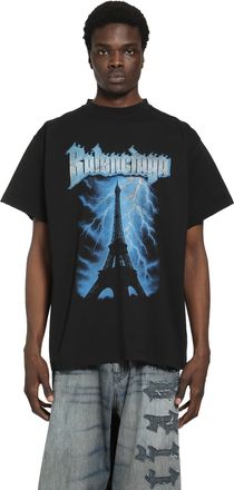 Balenciaga Paris Thunderstorm Oversized T-Shirt
