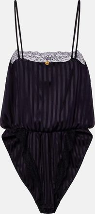 Versace Body de jacquard en mezcla de seda con encaje
