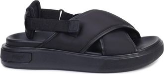Bally Jodye Crossover-Straps Flat Sandals, Brand Size 37 ( US Size 6.5 )