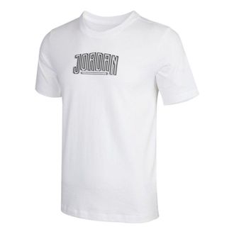 Air Jordan Dna Ss Crew 2 Alphabet Logo T-Shirt White DA9915-100