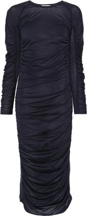 J.W.Anderson Ruched Long-sleeve Midi Dress