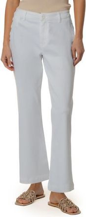 Kut from the Kloth Kelsey High Waist Ankle Flare Leg Jeans in White at Nordstrom, Size 14