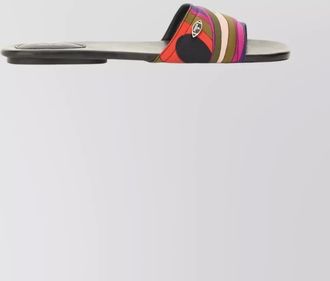 Pucci silk printed slides