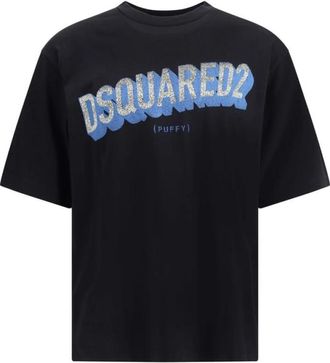 Dsquared2 Loose Fit 3D Logo T-Shirt - Heren - T-shirts - Zwart - S - Katoen - Tops