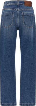Marni Cotton Straight-Leg Jeans - Blue