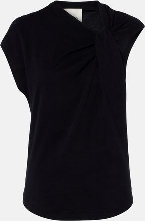 Isabel Marant Nayda gathered cotton jersey T-shirt