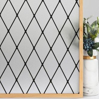 No Brand Pel&iacute;cula Para Ventanas 3d Electrost&aacute;tica De 44,4 Cm X 1,98 M, Papel Tapiz Decorativo De Vidrio Esmerilado Sin Pegamento Con Bloqueo Uv Del 96 % Y Cont