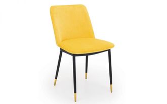 Julian Bowen Delaunay Dining Chair - Pink/Grey/Blue/Mustard - Mustard - Julian Bowen | TJ Hughes Grey