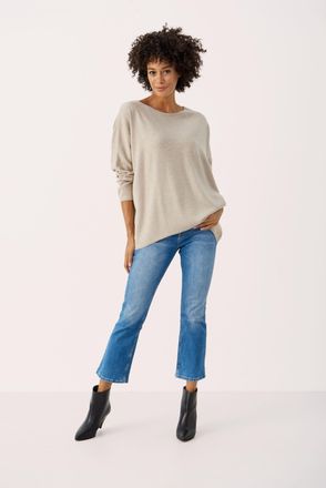 Part Two Pullover Loose fit beige