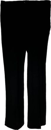 Sportmax SportMax Straight Trouser Pants in Black Wool