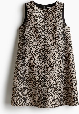 H&M Etuikleid aus Jacquardstoff - Schwarz