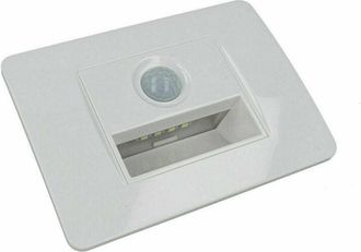 Trade Shop Trade Shop Traesio - Trade Shop - Led Faretto Segnapasso Per Scatola 503 Con Luz De Movimiento Sensor Fredda 6500k - Blanco