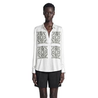 Max Mara Marabesque Print Silk Shirt
