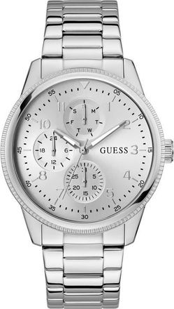 Guess Parker Multifunction Bracelet Watch, 44mm in Silver at Nordstrom