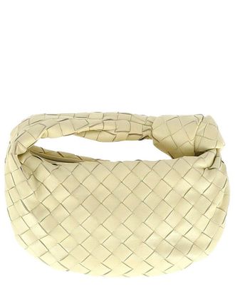 Bottega Veneta Cream Leather Mini Jodie Shoulder Bag (Authentic Pre-Loved)