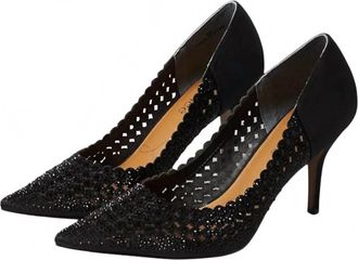 J. Rene&eacute; Womens Sesily Satin Pump Heels In Black