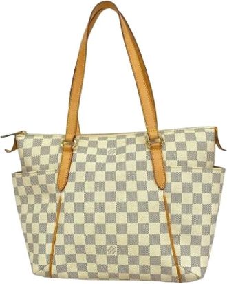 Louis Vuitton Borsa Tote Vintage Pre-owned in Tela - - Pre-owned - Donna - Bianco - ONE SIZE