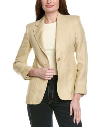 Max Mara Weekend Max Mara Galli Linen-Blend Blazer