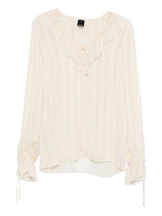 Pinko Biddy ruffled blouse - Toni neutri