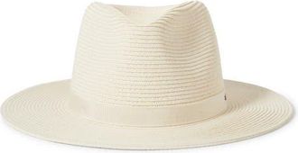 Brixton Carolina Packable Straw Hat in Bone/Bone at Nordstrom, Size Small