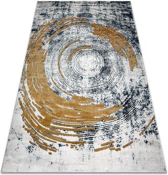 RugsX Rugsx - Alfombra Emerald Exclusivo 1024 Glamour, Elegante Abstracci&oacute;n Azul / Oro Blue 160x220 Cm
