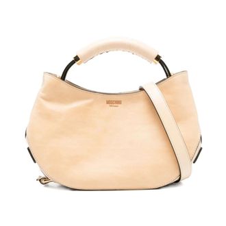 Moschino Handbags, female, Beige, Size: ONE SIZE Moschino Bags