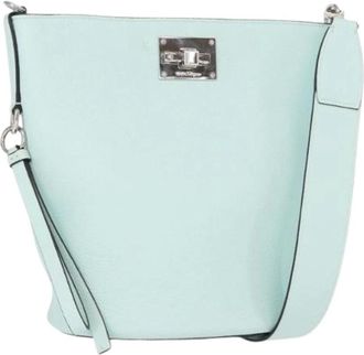 Ferragamo Pre-owned Leren Bucket Bag - Dames - Vintage Tas - Blauw - ONE Size - Leer - Vintage