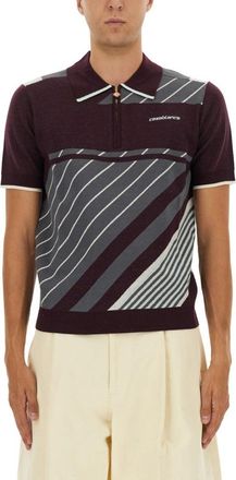 Casablanca Diagonal Tennis Polo Shirt