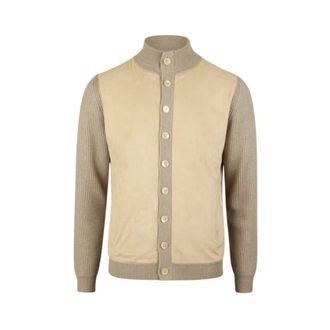 Stenstr&ouml;ms Stina Knit Cardigan - Heren - Truien - Beige - Maat: XL Wol